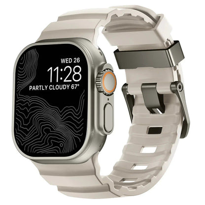 Sport Silicone Band &amp; Titanium Metal Bracelet Strap for Apple Watch Ultra 2/10/9/8/7/6/SE/5/4 - Compatible with iWatch 42mm/44mm/45mm/46mm/49mm Band Colors: mm Parallel Import