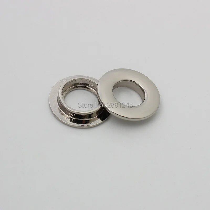 10-30-100 Pieces of High-Quality Flat Round Eyelets, Metal Hardware for Dresses and Bags, Pressed Round Eyelets, Size: 11mm, Parallel Import