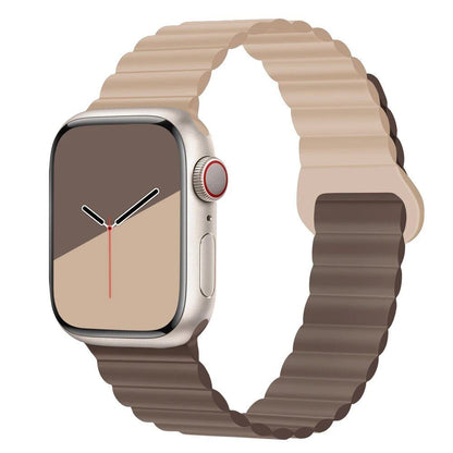 Apple Watch用シリコンループマグネットストラップ - 対応モデル: 44mm/40mm/45mm/49mm/41mm/42mm/46mm (iWatch Series 8/SE/6/7/Ultra 2/9/10対応) ブレスレットバンド バンドカラー：mm;発送元： 並行輸入品