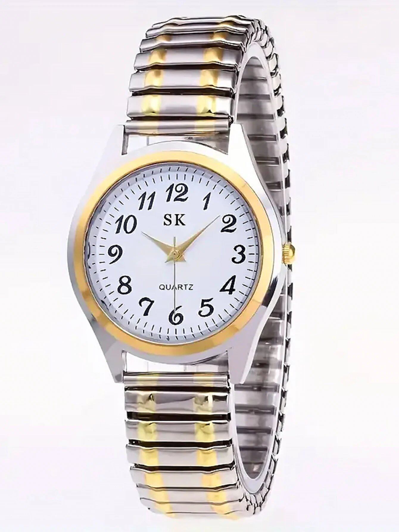 Two Elegant Retro Quartz Watches, Classic Business Fashion Analog Wristwatches, Perfect Gift for Your Loved Ones, Color: Blue, Parallel Import