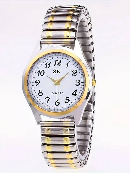 Two Elegant Retro Quartz Watches, Classic Business Fashion Analog Wristwatches, Perfect Gift for Your Loved Ones, Color: Blue, Parallel Import