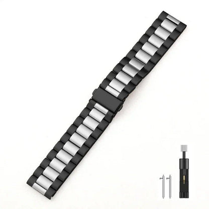 22mm Metal Strap, Premium Stainless Steel Wristband for Garmin Forerunner 265, 965, 955, 255, Music, and Garmin Venu 3/2 Accessories, Band Color: Parallel Import