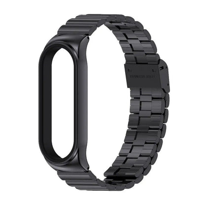 Metal Strap for Mi Band 8/9 - Universal Smartwatch Band Compatible with Mi Band 6/5/4/3, 304 Stainless Steel - Bracelet for Mi Band 7/9, Band Color: Bamboo, Parallel Import