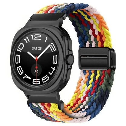 Replacement Nylon Loop Strap for Samsung Galaxy Watch Ultra (47mm) with Magnetic Buckle, Compatible with Galaxy Watch 7 Ultra, Band Color: Compatible with Galaxy Watch Ultra; Band Width: Compatible with Galaxy Watch Ultra (Parallel Import)