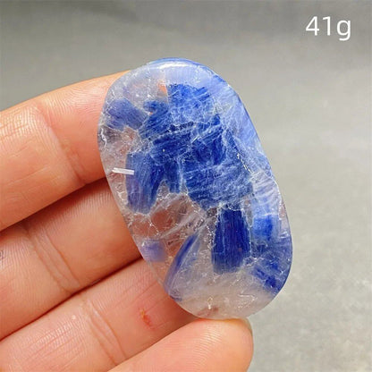 High-Quality Natural Kyanite Crystal for Palm Play, Hand Polishing, Meditation Massage, Magic Stone, Home Decoration, Colorful, Parallel Import