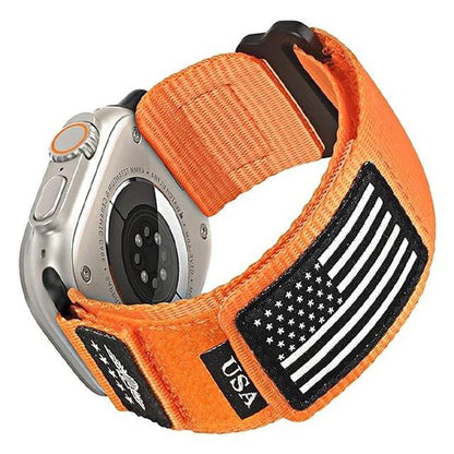 Apple Watch Ultra 2用ストラップ バンド 49mm 45mm 44mm 42mm 46mm対応 ナイロン アルパイン スポーツ ブレスレット iWatch シリーズ 10/9/8/7/6/5/4/SE対応 サイズ：42mm 44mm 45mm 46mm 49mm ;発送元： 並行輸入品