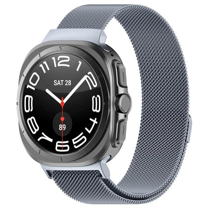 Stainless Steel Milanese Loop Magnetic Bracelet for Samsung Galaxy Watch Ultra 47mm, Gapless, Compatible with 7 Ultra, Watch Band Accessory, Band Color: 0; Galaxy 7 Ultra 47mm Band Width, Parallel Import