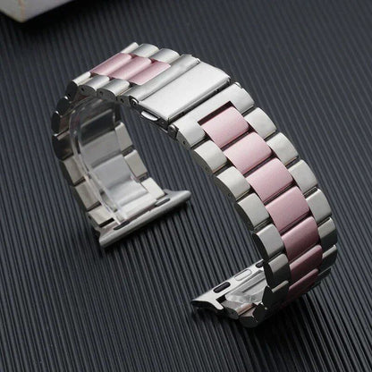Stainless Steel Metal Band for Apple Watch 46mm, Ultra 49mm, and Business Wristband - Compatible with iWatch 10/9/8/5/4/SE/42mm, Band Color: mm, Parallel Import