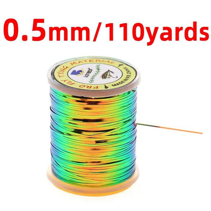 0.5mm, 1mm, 2mm Peacock Green/Orange Metallic Mylar Film, Two-Tone Flat Tinsel, for Fly Tying, Nymph, Midge, and Wet Fly Bodies. Color: ; Ships from: Parallel Import