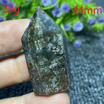 Natural Ghost Phantom Quartz Crystal Hexagonal Tower Obelisk, Spiritual Meditation, Reiki, Gift Stone, Home Decor, Parallel Import