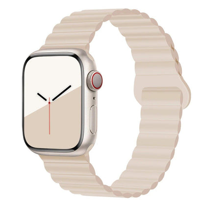 Apple Watch用シリコンループマグネットストラップ - 対応モデル: 44mm/40mm/45mm/49mm/41mm/42mm/46mm (iWatch Series 8/SE/6/7/Ultra 2/9/10対応) ブレスレットバンド バンドカラー：mm;発送元： 並行輸入品