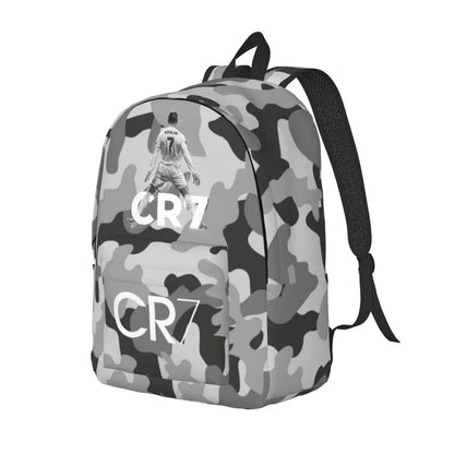 Soccer Legend CR7 Cristiano Ronaldo Backpack for Men and Women, Fashionable, High School Student, Work, Daypack, Laptop Compatible, Shoulder Bag, Sports, Size: Parallel Import