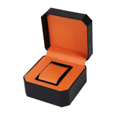 Vintage-inspired PU leather watch case, stylish watch storage box, travel watch display box, parallel import