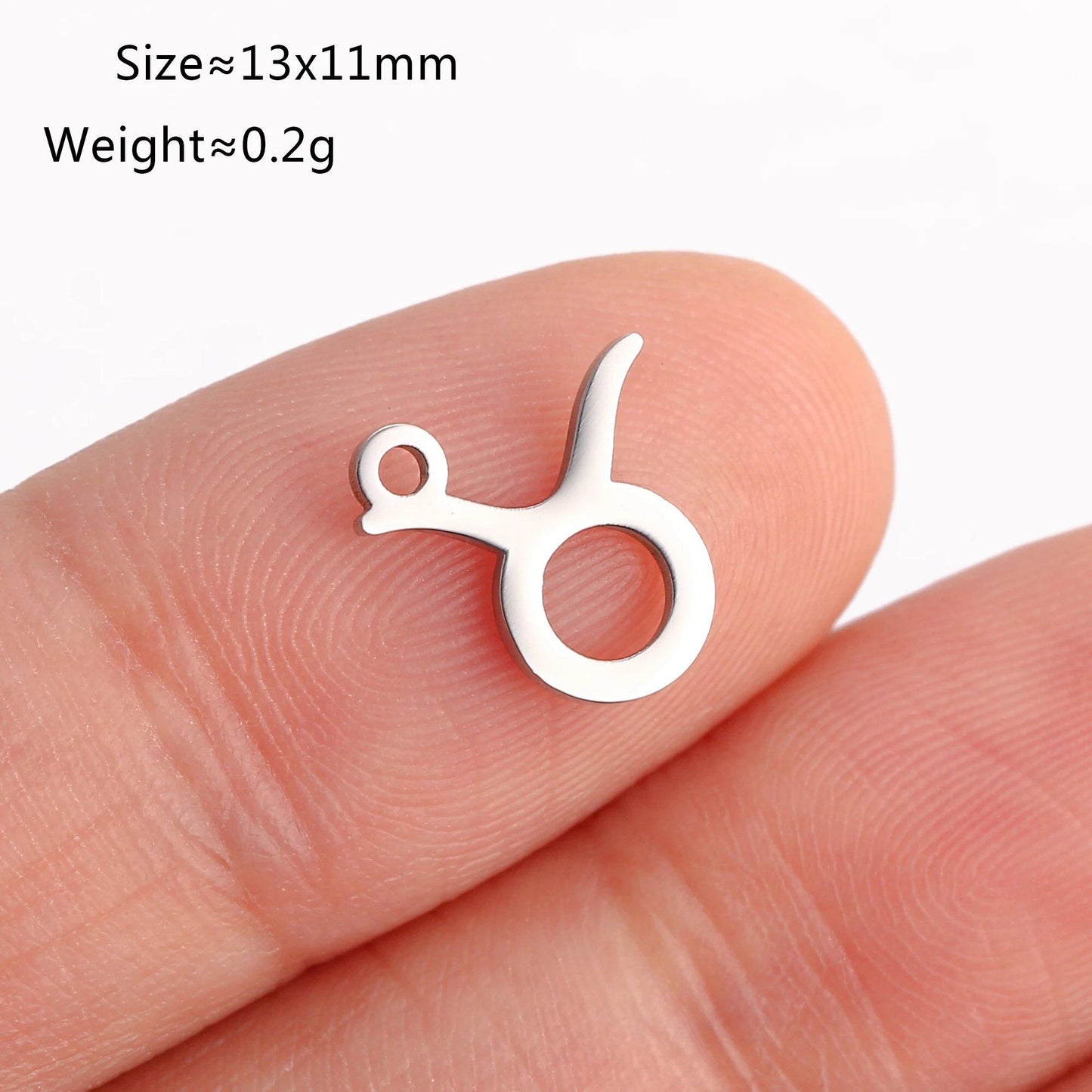 Set of 5 Lucky Birth 12 Zodiac Star Sign Charms, Metal Constellation Pendants for Jewelry Making, Bracelets, Earrings, and Necklaces, Parallel Import