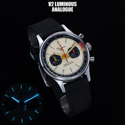 Sugesu Pilot's Watch ST19 Origin Movement Swan Neck Chronograph Mechanical Wristwatch with Sapphire Crystal, Military Racing, 1963 Limited Edition, Size: ; Ships from: Parallel Import