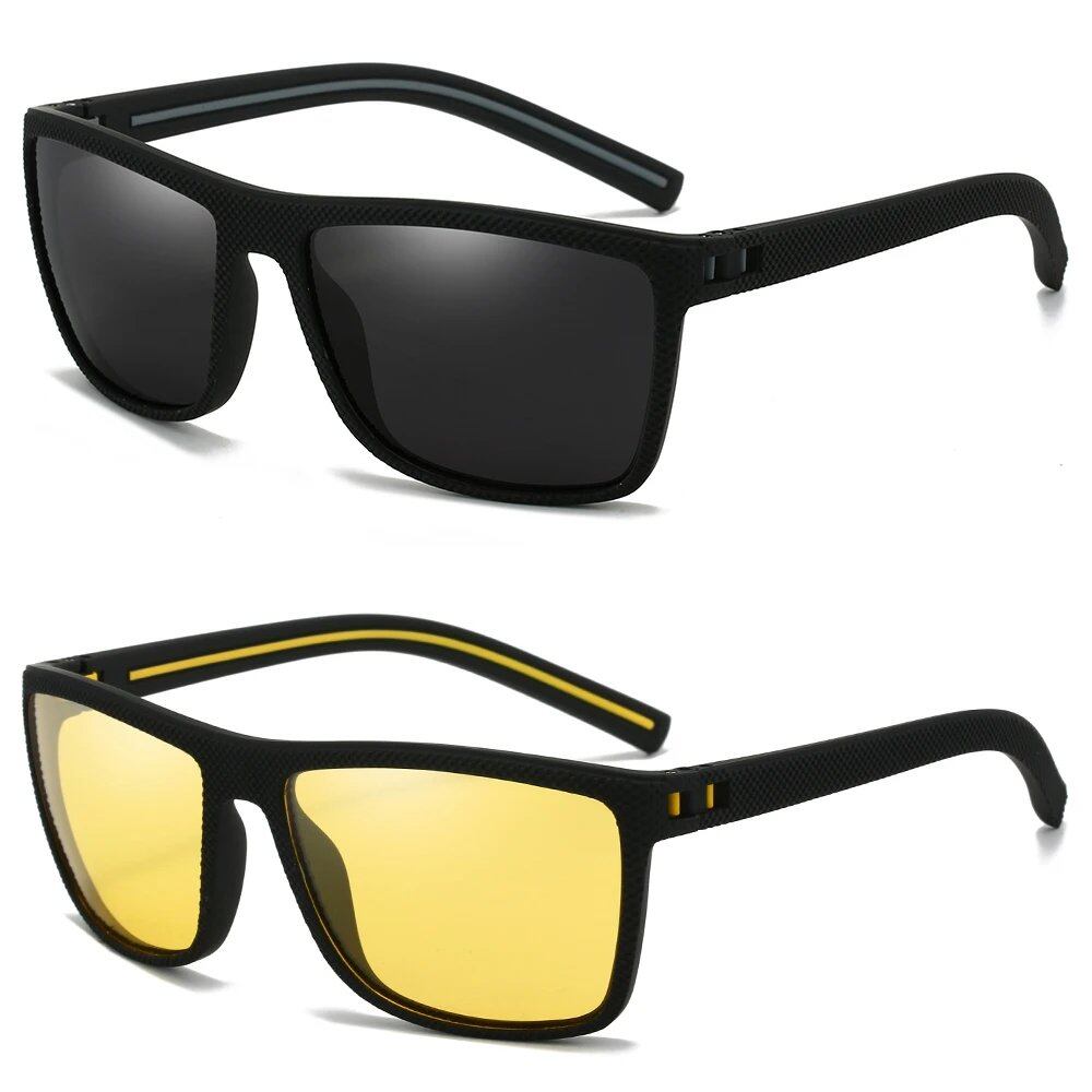 1/2-Piece Men's and Women's Polarized UV400 Sunglasses, Fishing Goggles, Outdoor Sports Eyewear, Parallel Import
