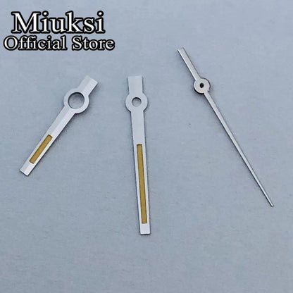 Miukushi Silver, Rose Gold, Blue, Black, Red Watch Hands with Green Luminous Hands, Compatible with NH35, NH36, ETA2824, 2836, PT5000, and Miyota 8215 Movements, Parallel Import