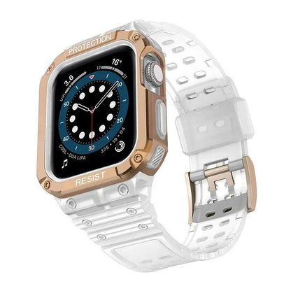 TPU Band Case for Apple Watch 45mm/49mm/44mm/41mm/40mm - Compatible with iWatch Ultra/7/8/6/5/4, Sport Strap, Wristband, Accessory, Band Color: mm, Parallel Import