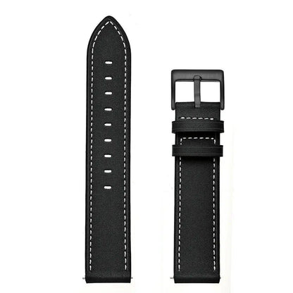 22mm Breathable Leather Strap for OnePlus Watch 3/2/2R, OPPO Watch 4Pro/X/X2, Realme Watch 2/3/S Pro, 46mm Band, Band Color: Parallel Import
