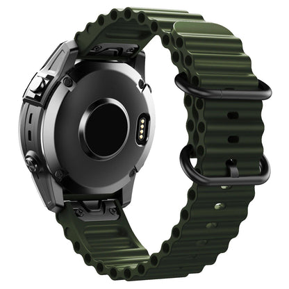22mm/26mm Ocean Strap for Garmin Fenix 7/7X/5/5 Plus/6/6 Pro, Replacement Watch Band for Forerunner 965, Instinct/Enduro, Band Color: mm, Parallel Import