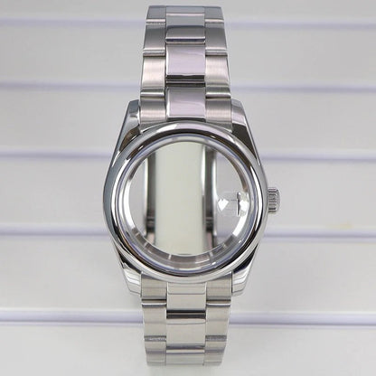 36mm/40mm Watch Case and Bracelet with Sapphire Crystal for Seiko NH35, NH36, and Miyota 8215. 28.5mm Dial, Stainless Steel, and Oyster Bracelet. Color: ; Ships from: Parallel Import.