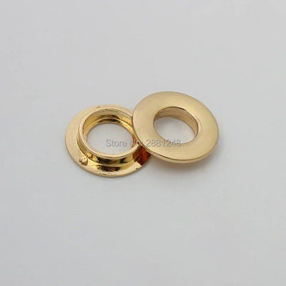 10-30-100 Pieces of High-Quality Flat Round Eyelets, Metal Hardware for Dresses and Bags, Pressed Round Eyelets, Size: 11mm, Parallel Import