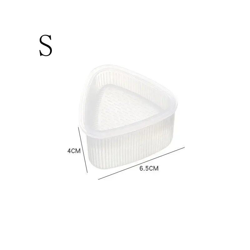 Set of 1/2 Triangular Plastic Rice Ball and Sushi Rice Molds, Clear, Kitchen Gadgets, Bento Accessories, Parallel Import