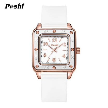 Possy 923 Women's Quartz Watch with Silicone Strap, Numeral Dial, and Montre Femme Color; Ships from: Parallel Import