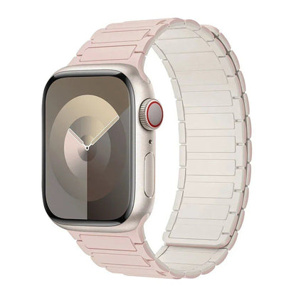 Magnetic Loop Band for Apple Watch, Compatible with 44mm, 40mm, 49mm, 45mm, 41mm, and 38mm Silicone Straps, Compatible with iWatch Series 9/8/7/6/5/4/3/SE/Ultra 2, Parallel Import