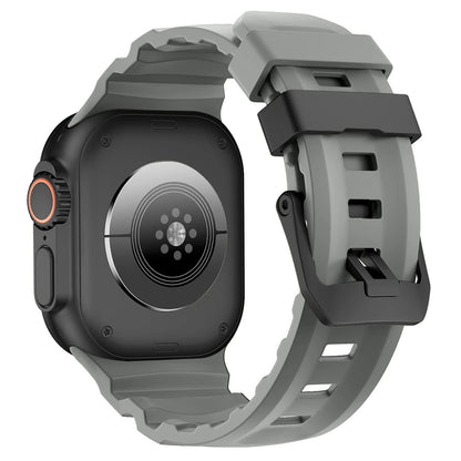 Trail Silicone Band Bracelet Strap for Apple Watch Ultra 2 49mm / Series 10/9/8/7 45mm / iWatch 6/5/SE 44mm, Band Color: mm, Parallel Import