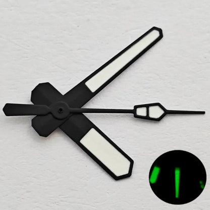 Riccias NH35 Watch Hands, Silver, Black, Gold, Rose Gold, Green Luminous, Compatible with NH35 and NH36 Movements, Parallel Import