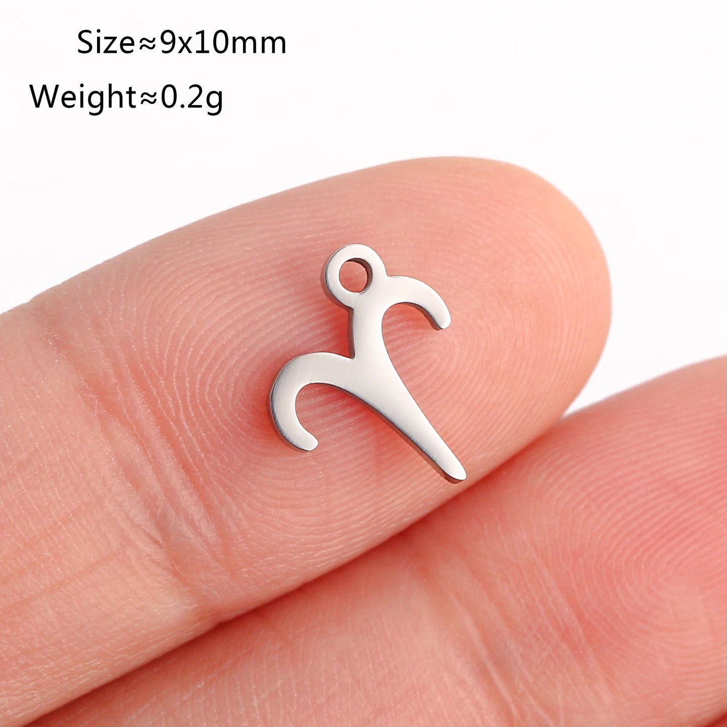 Set of 5 Lucky Birth 12 Zodiac Star Sign Charms, Metal Constellation Pendants for Jewelry Making, Bracelets, Earrings, and Necklaces, Parallel Import