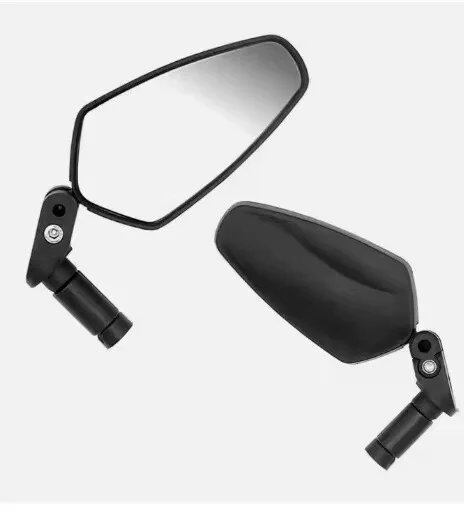 1/2-Piece Universal Bicycle Rearview Mirror, Adjustable and Rotating Wide Angle, for Cycling Handlebars, Rear View, MTB/Road Bike Accessories, Parallel Import
