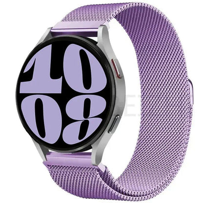 Compatible with Samsung Galaxy Watch 5/6/4/Classic, 22mm/20mm Metal Milanese Loop Magnetic Star-Like Bracelet, Hubai GT4/3/2e Strap, Size 2, Parallel Import