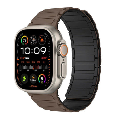 Magnetic Strap for Apple Watch, Silicone Wristband, 45mm, 44mm, 40mm, 46mm, 41mm, 42mm, 38mm, Compatible with iWatch Series 8/7/6/SE/9/10/Ultra 2/49mm, Band Color: mm; Parallel Import