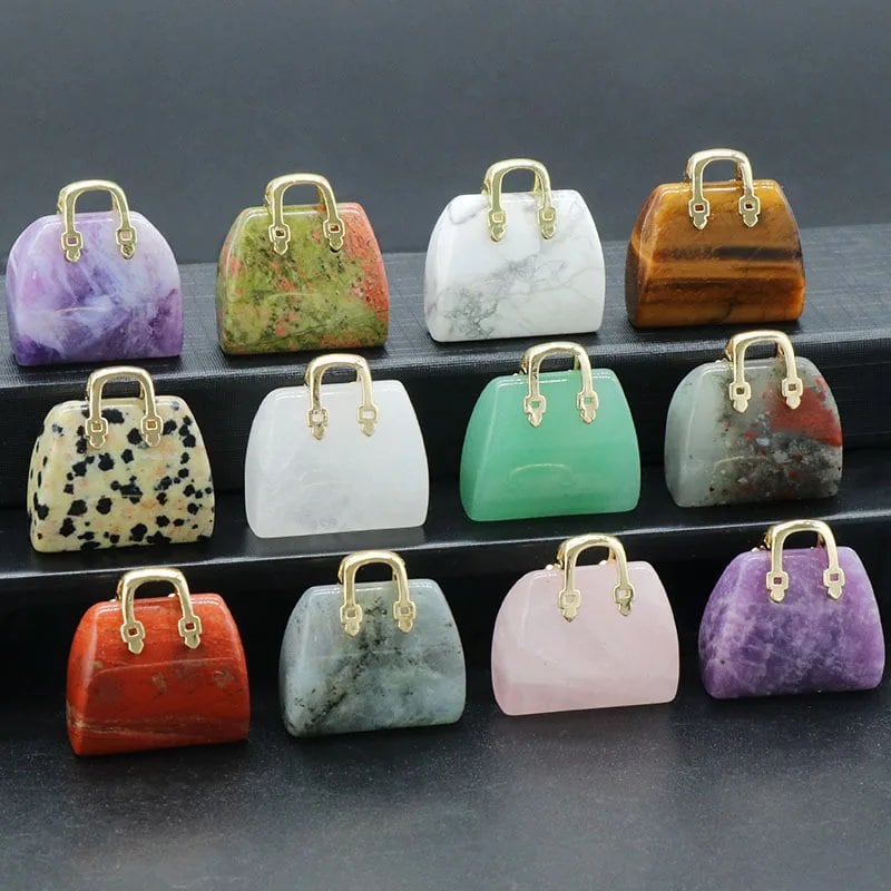 1/5/10 Bag-Shaped Natural Stones, Healing Crystals, Power Stones, Parallel Import