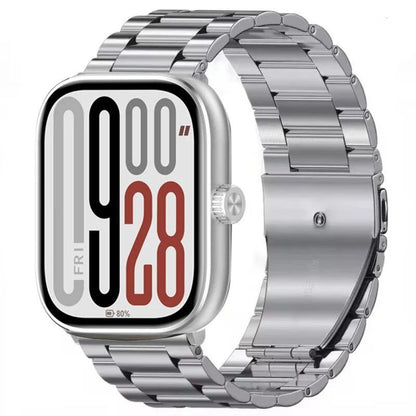 Metal Strap for Redmi Watch 5/4 - Compatible with Xiaomi Band 9 Pro / Mi Band 8 Pro, Comfortable and Breathable Replacement Wristband, Bracelet, Band Color: Black, Band Width: Parallel Import