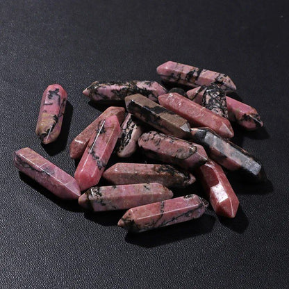 卸売 天然石 クリスタルビーズ 8x32mm カラフル 瞑想ペンダント クォーツ ミネラルクラフト DIYアクセサリー ホームデコ  並行輸入品