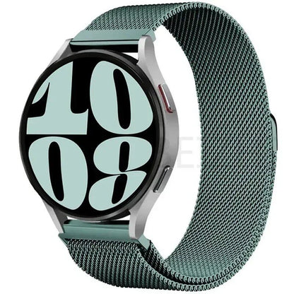Compatible with Samsung Galaxy Watch 5/6/4/Classic, 22mm/20mm Metal Milanese Loop Magnetic Star-Like Bracelet, Hubai GT4/3/2e Strap, Size 2, Parallel Import