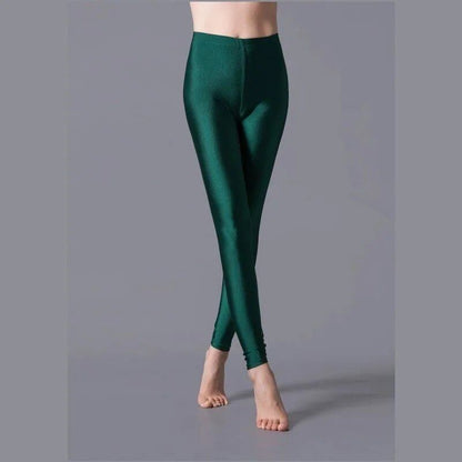 High-elastic skinny leggings, pencil pants, slimming, plus-size trousers, shiny yoga pants for women, sexy, skin-friendly, tight leggings, size: parallel import