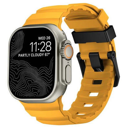 Sport Silicone Band &amp; Titanium Metal Bracelet Strap for Apple Watch Ultra 2/10/9/8/7/6/SE/5/4 - Compatible with iWatch 42mm/44mm/45mm/46mm/49mm Band Colors: mm Parallel Import