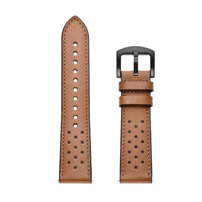 22mm Breathable Leather Strap for OnePlus Watch 3/2/2R, OPPO Watch 4Pro/X/X2, Realme Watch 2/3/S Pro, 46mm Band, Band Color: Parallel Import