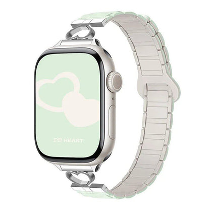 Magnetic Strap for Apple Watch, Silicone Bracelet, Compatible with 45mm, 44mm, 40mm, 42mm, 46mm, 41mm, 49mm, and 38mm Watches, iWatch Series 10/SE/9/8/7/Ultra 2, Band Color: mm, Parallel Import