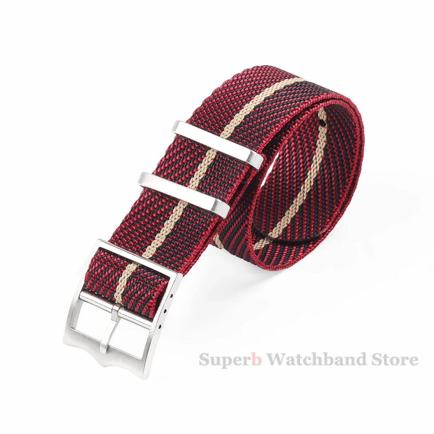 Premium Nylon Strap - Tudor 20mm, 22mm Canvas Military Watch Band - Seiko Fabric Bracelet - Rolex Wristband with Bronze Buckle, Band Color: mm, Parallel Import