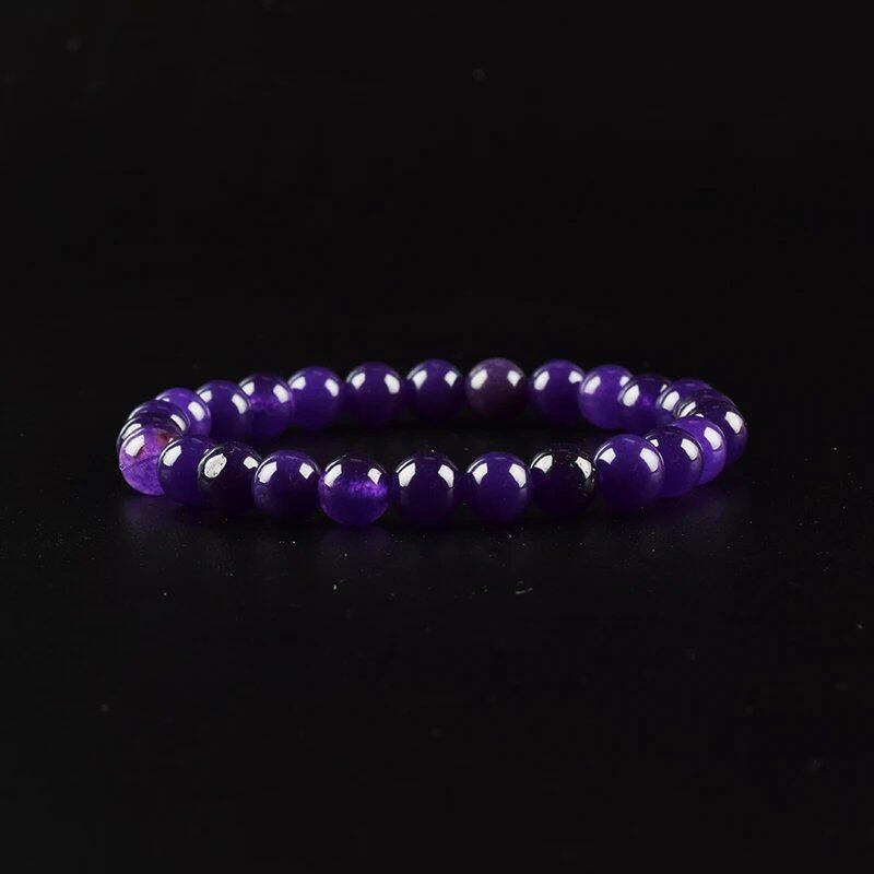 Natural Aquamarine and Agate Bead Bracelet for Women, Single Circle Crystal Bracelet, Romantic, Casual, Yoga, Meditation, Gift, Long, Parallel Import