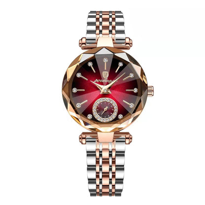 POEDAGAR Luxury Elegant Women's Waterproof Stainless Steel Quartz Watch, Simple Casual Dress Watch, Color: 719, Parallel Import