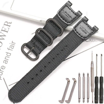Replacement nylon strap for Casio SGW100, SGW-100-1V, SGW-100-1VDF sports watch, and GW-3500B. Available in canvas and band colors. Band width: 12mm x 24mm. Ships from: Parallel import.