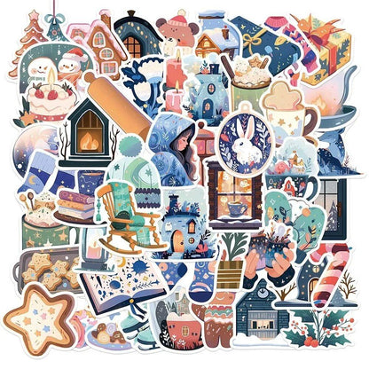 10/30/50枚入り かわいい 冬・クリスマス キャラクター ステッカー デカール 装飾 キッズ DIY スクラップブッキング スマホ 自転車 防水 落書き シール 0個入り 並行輸入品
