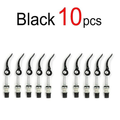 Pack of 1, 2, or 6 M6 x65mm Bicycle Quick Release Aluminum Seatpost Clamps for Road/MTB Saddles with Locking Nuts (Imported)