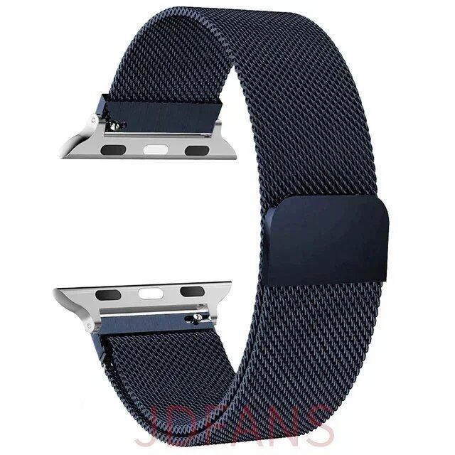 Milanese Loop Strap for Apple Watch, 44mm, 40mm, 45mm, 41mm, 42-38-44mm, Ultra 2, 49mm Metal Band, Compatible with iWatch Series 9, 8, 7, 6, SE, 5, 4, and 3, Band Color: mm, Parallel Import